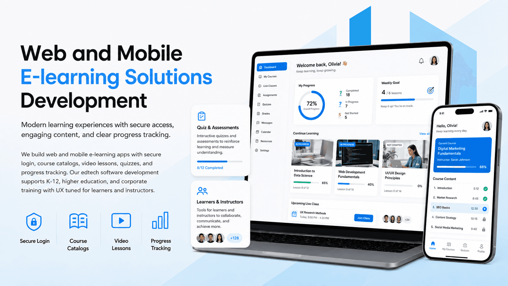 Web and Mobile E-learning Solutions Development